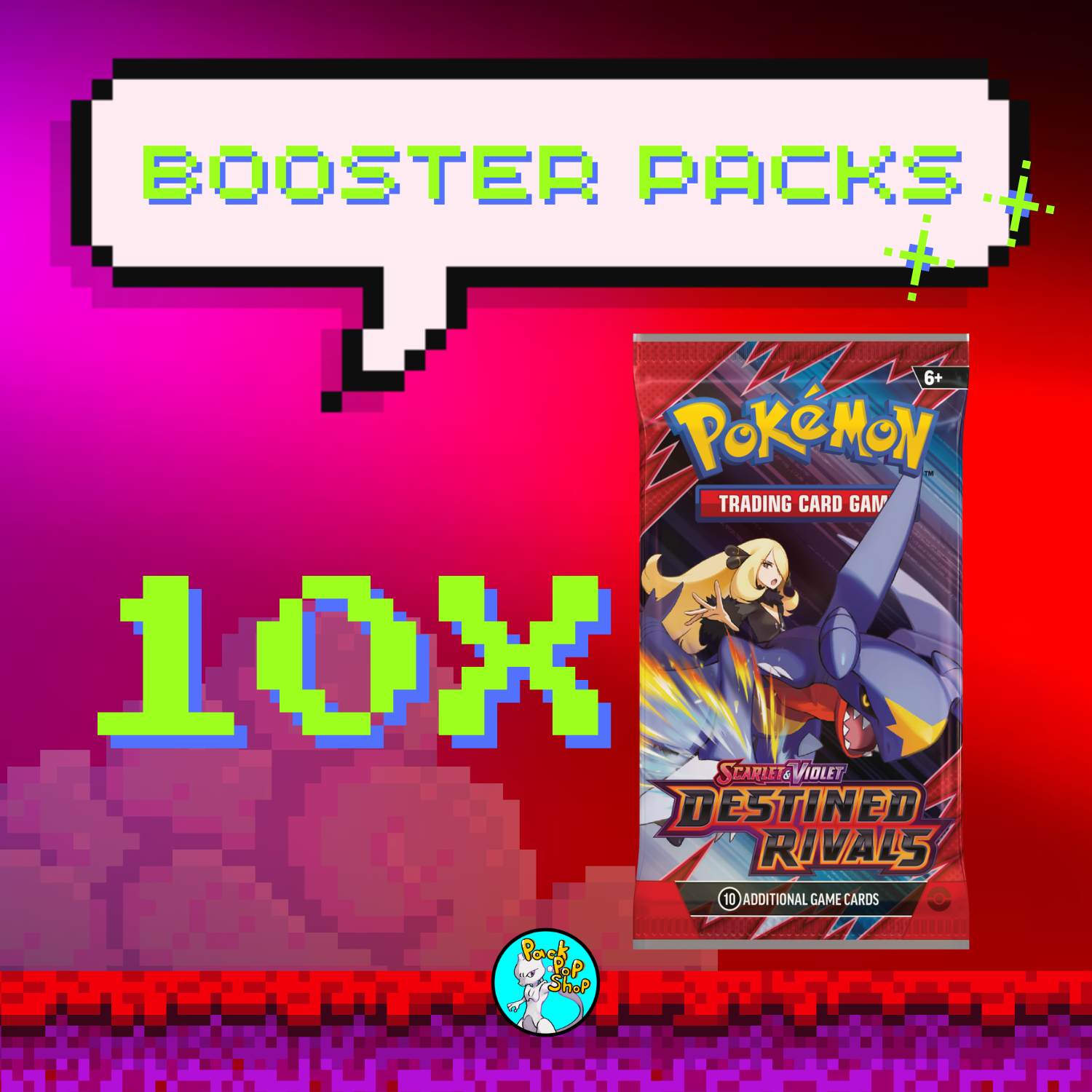 10x Destined Rivals Booster Packs PackPopShop 10x Destined Rivals Booster Packs PackPopShop
