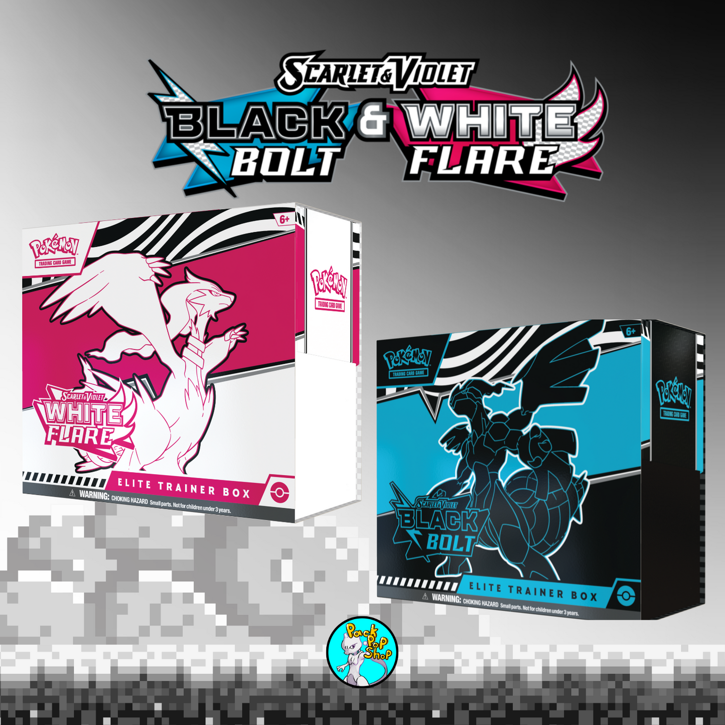 Black Bolt & White Flare Elite Trainer Box (9 Packs)