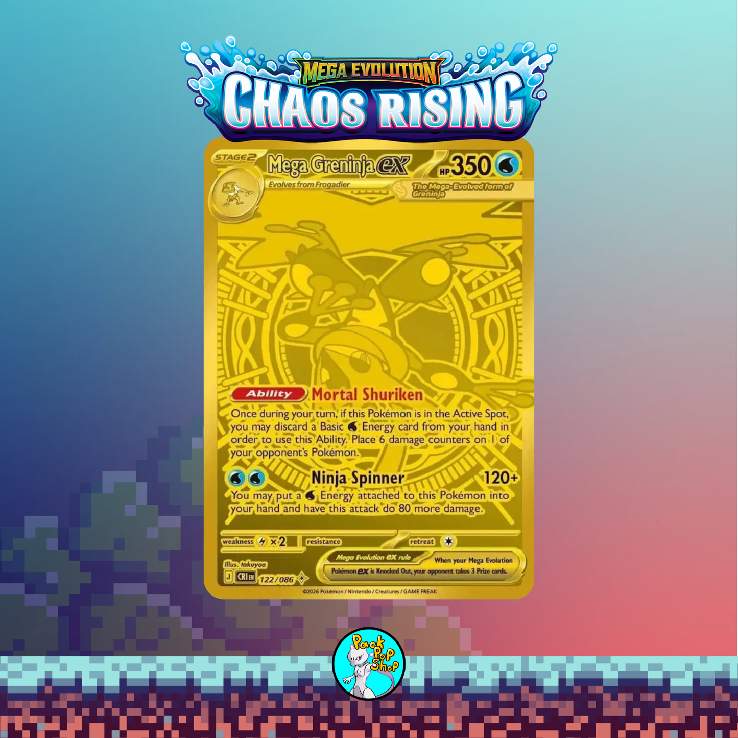 10x Mega Evolution Chaos Rising Booster Packs English