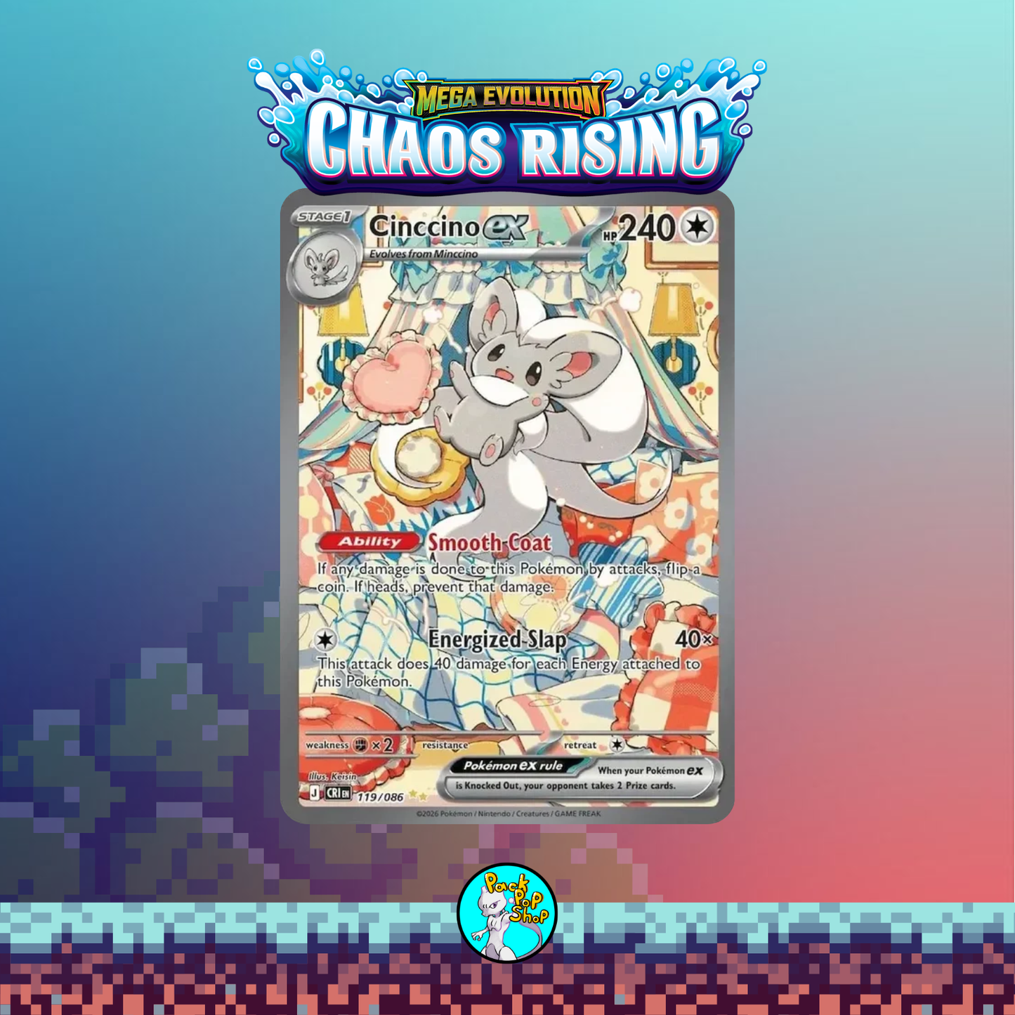 10x Mega Evolution Chaos Rising Booster Packs English