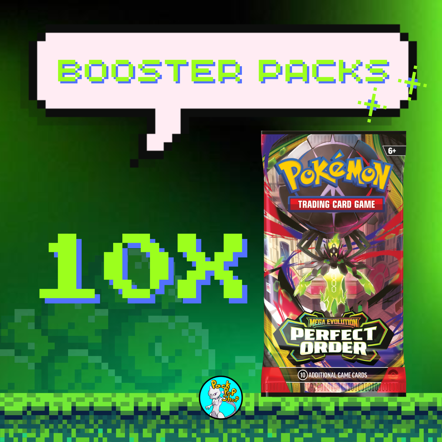 10x Mega Evolution Perfect Order Booster Packs English – PackPopShop