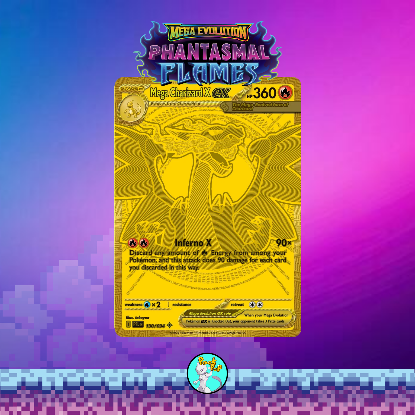 10x Mega Evolution Phantasmal Flames Booster Packs English