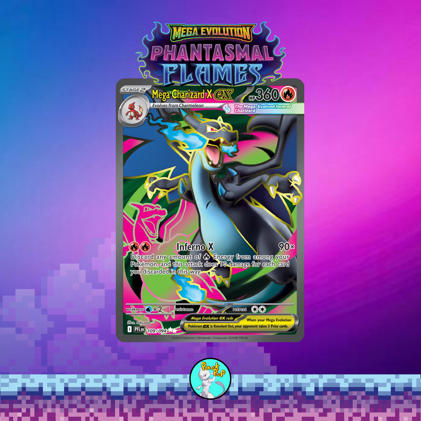 10x Mega Evolution Phantasmal Flames Booster Packs English