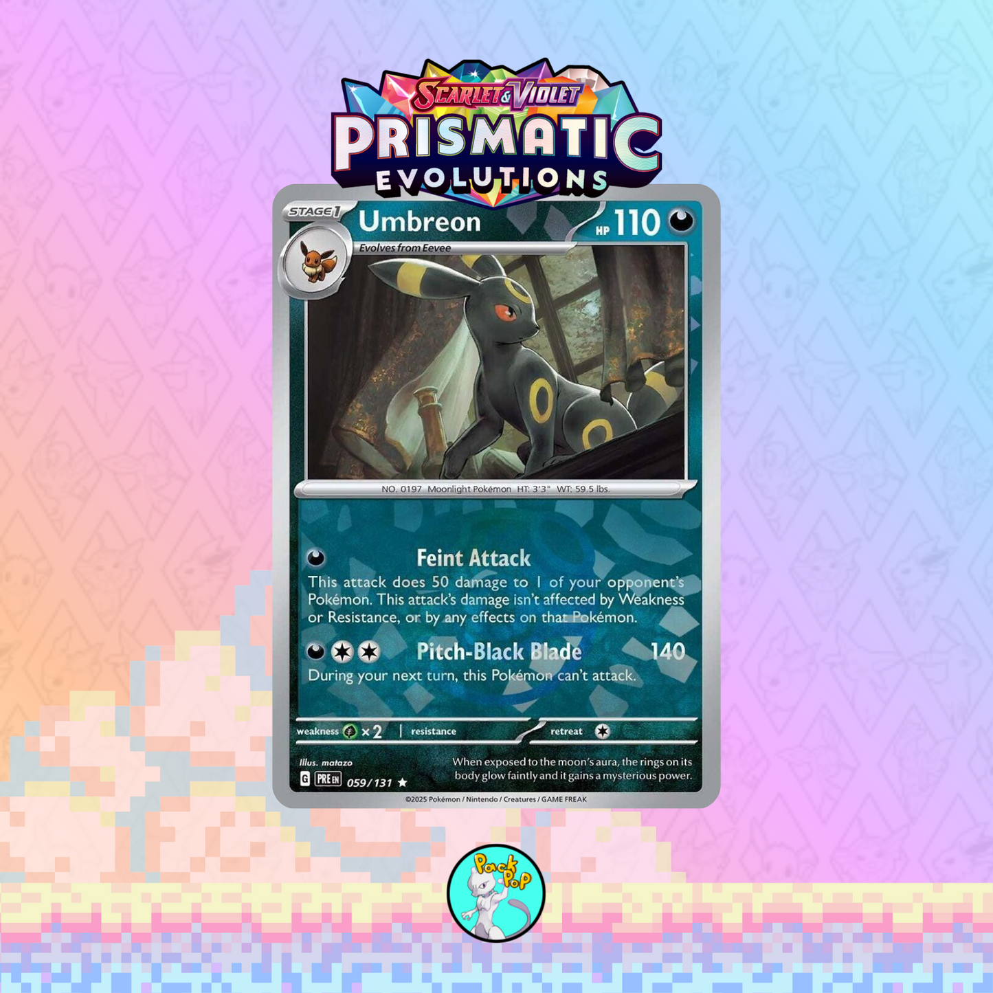 Prismatic Evolutions Surpirse Box (4 Booster Packs & Promo)