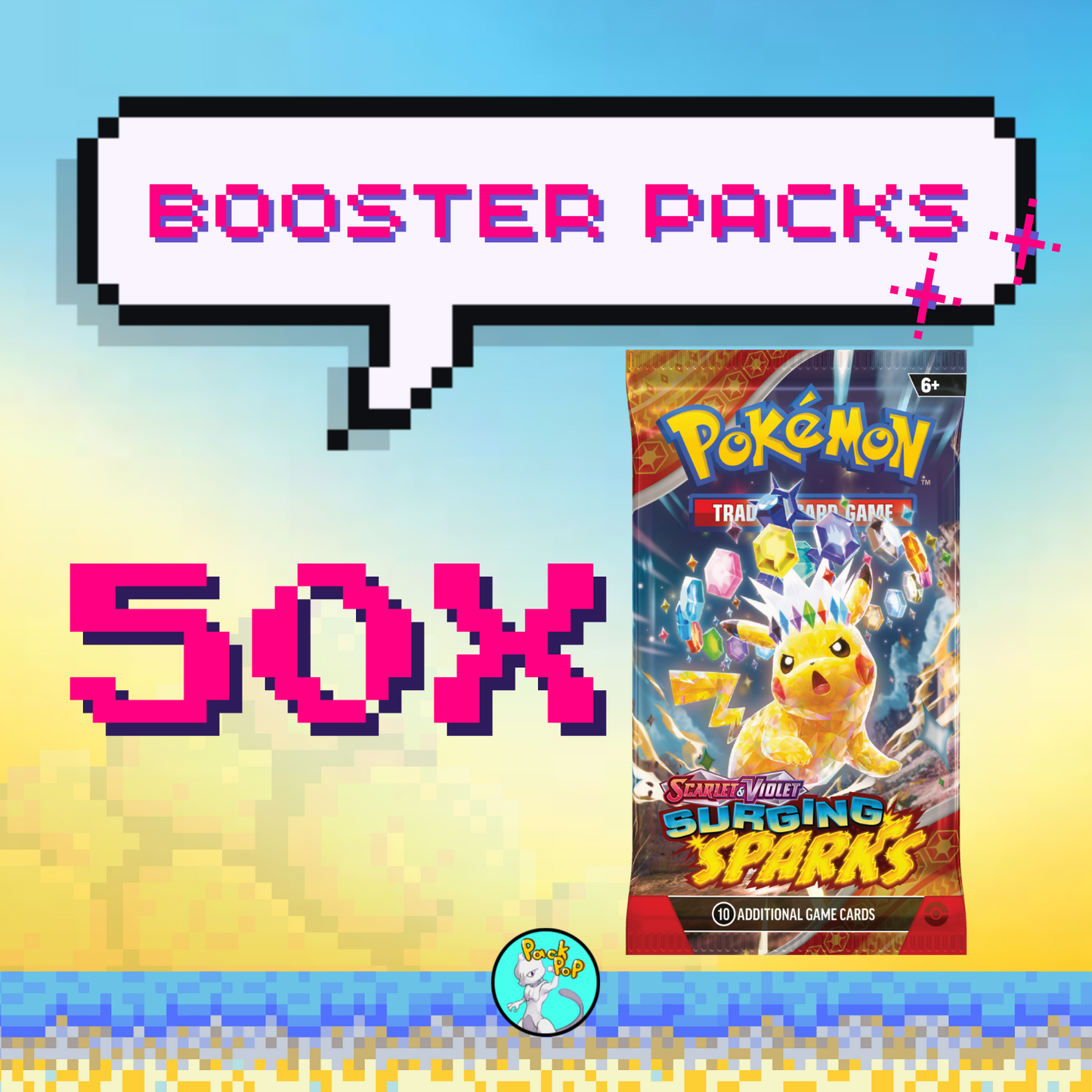 50x Surging Sparks Booster Packs